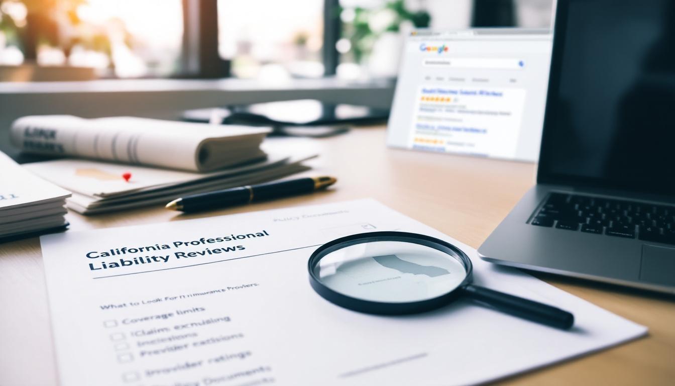 California professional liability reviews: What to Look For in Insurance Providers