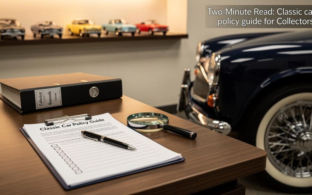 Two-Minute Read: Classic car policy guide for Collectors