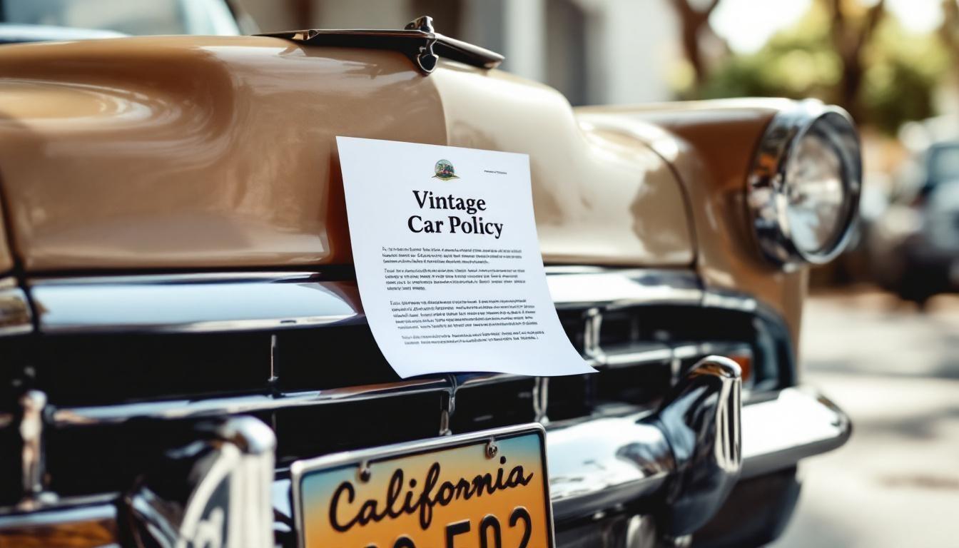 Vintage car policy California: Protecting Your Timeless Vehicle With Care